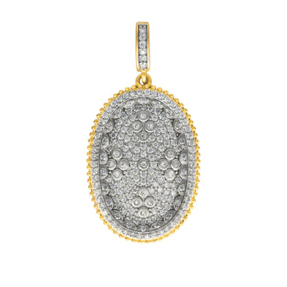Pavé Clover Oval Charm