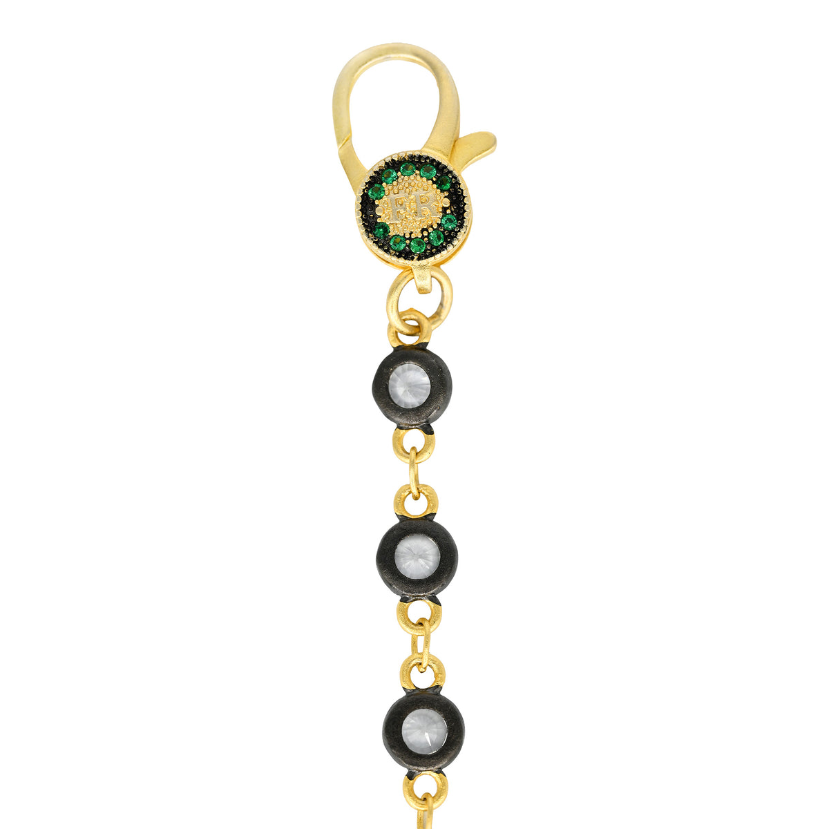 18" Clear CZ Bezel Charm Bar Chain