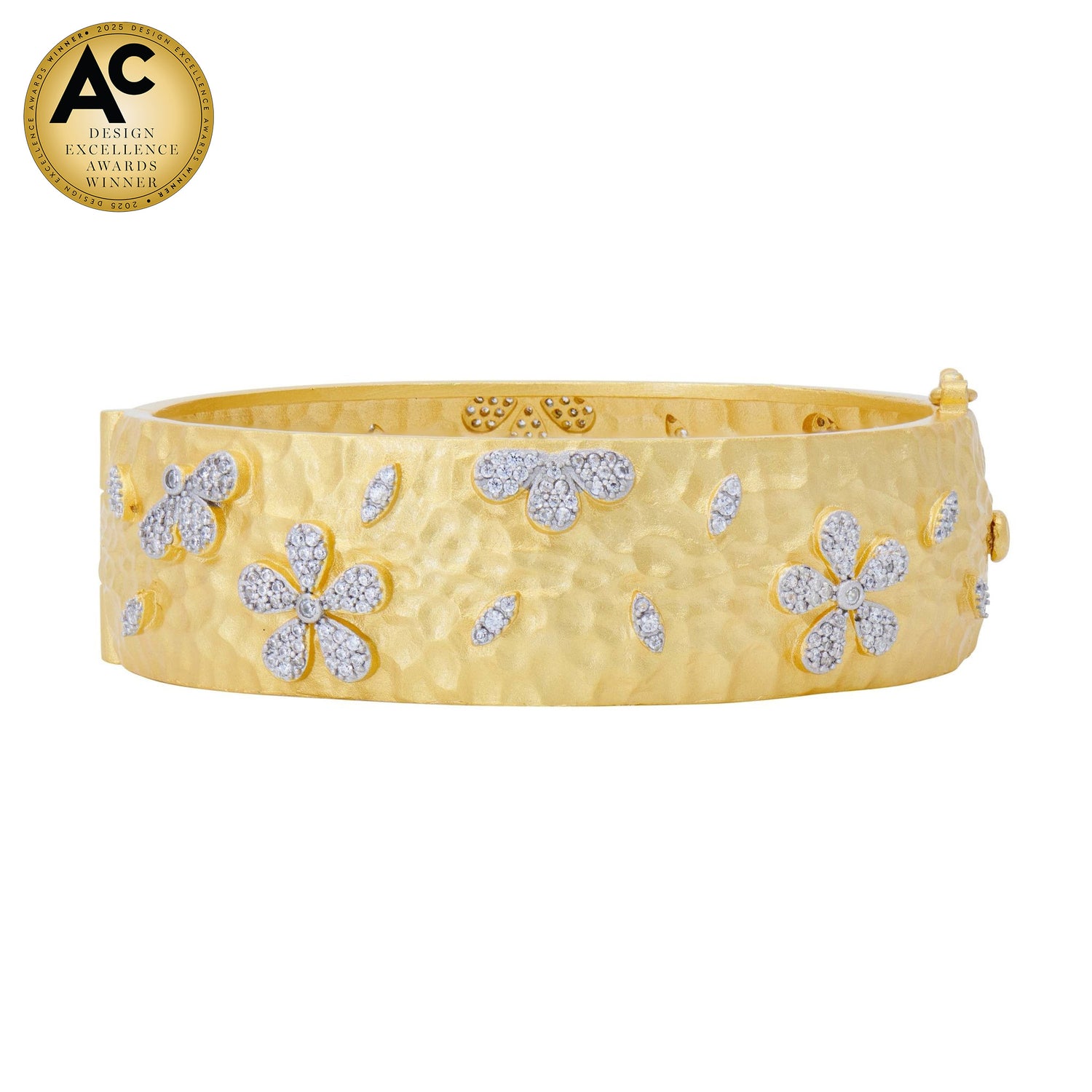 Garden of Grit Hammered Statement Bracelet - FREIDA ROTHMAN