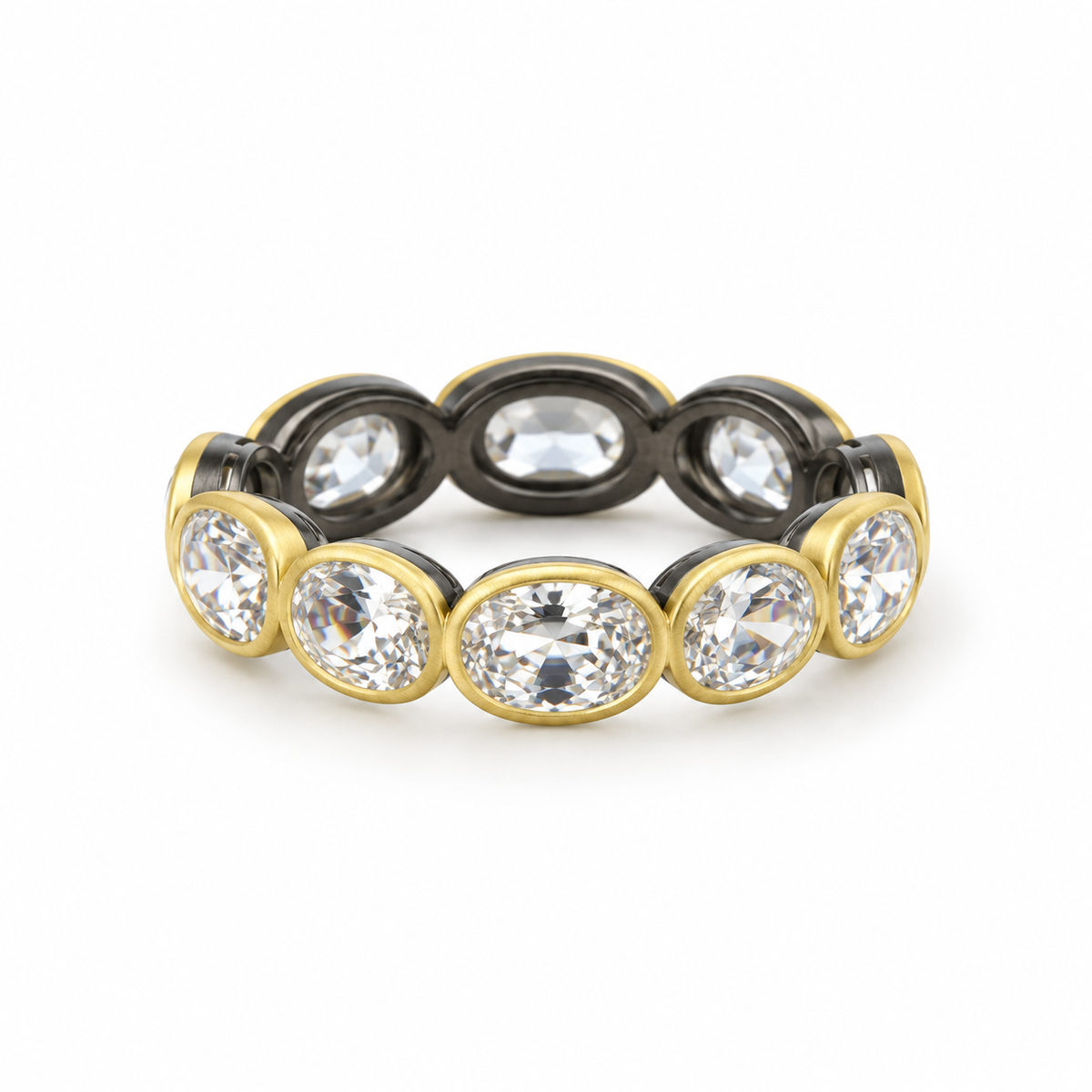Cobblestone Bezel Eternity Ring