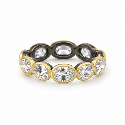 Cobblestone Bezel Eternity Ring
