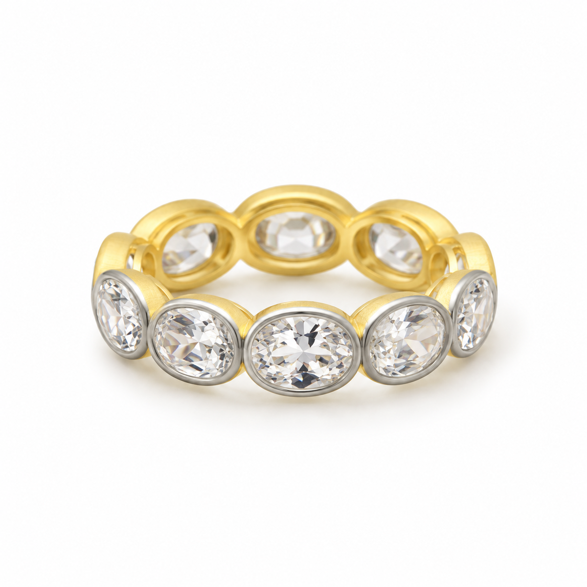 Cobblestone Bezel Eternity Ring