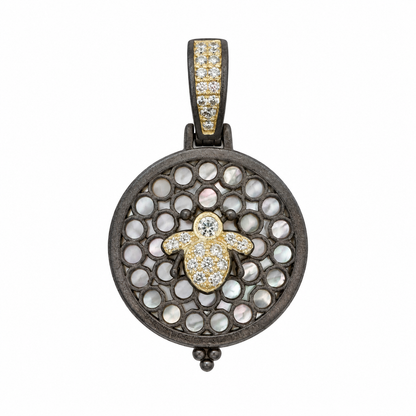 Honeycomb Bee Charm