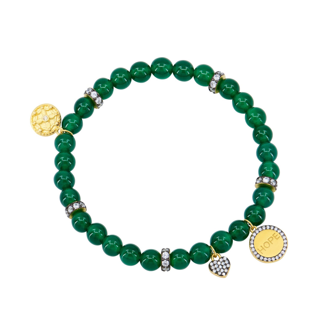 The HOPE Beaded Stretch Bracelet - FREIDA ROTHMAN
