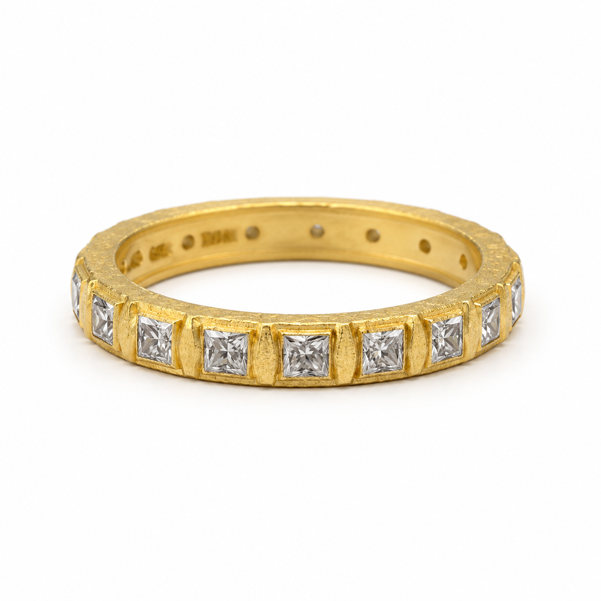 Industrial Finish Eternity Band Ring