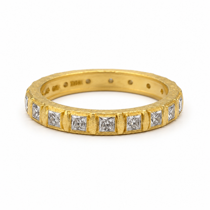 Industrial Finish Eternity Band Ring