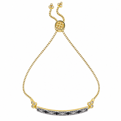 Signature Geometric Bar Adjustable Bracelet