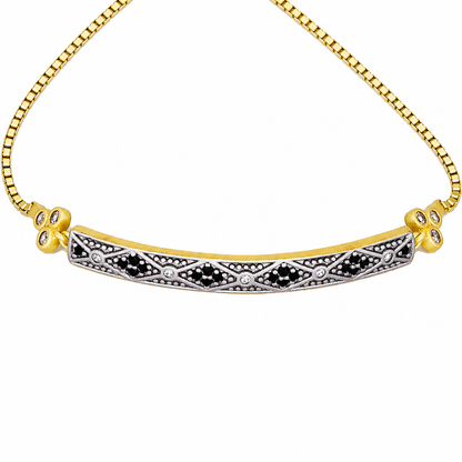 Signature Geometric Bar Adjustable Bracelet