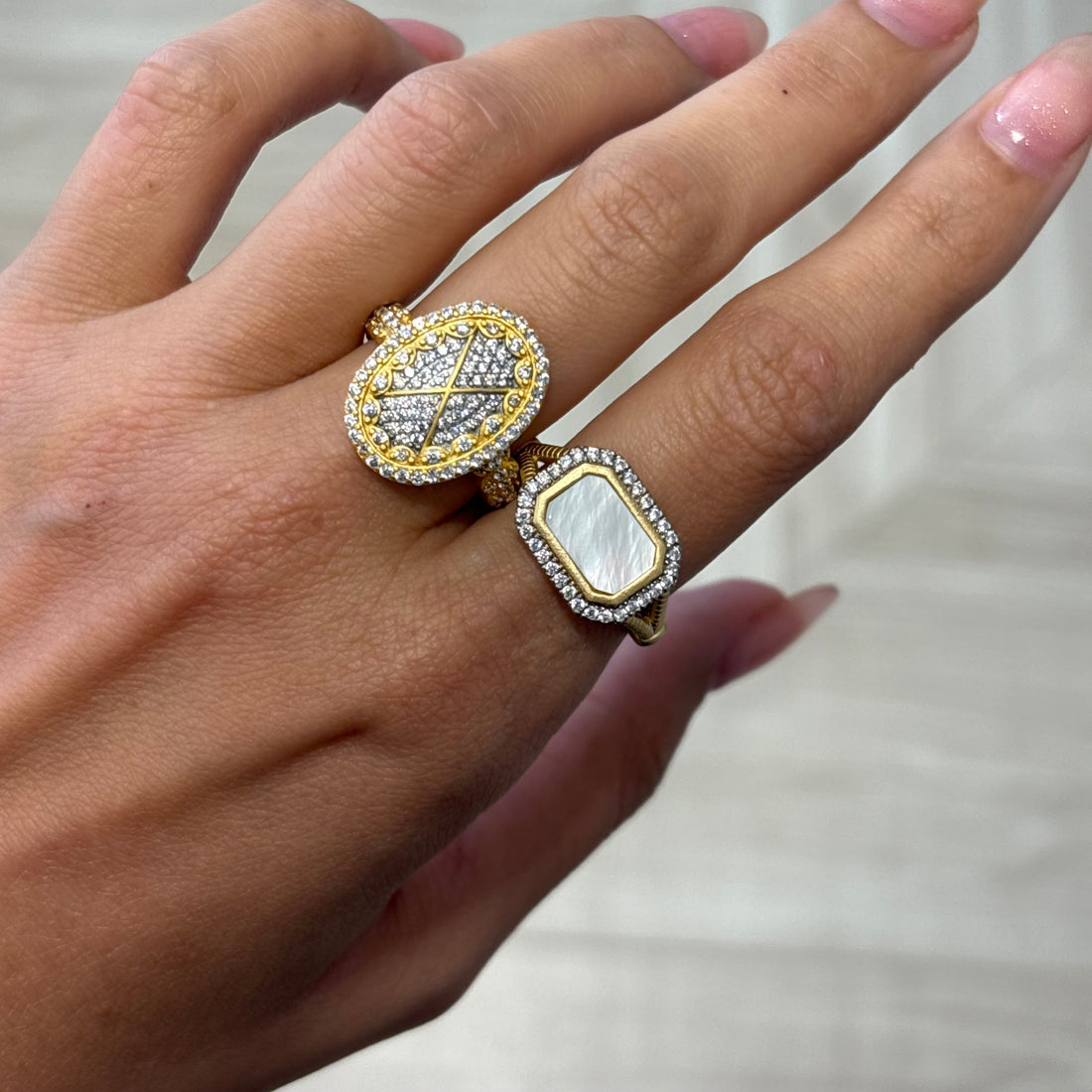 Cobblestone Cocktail Ring