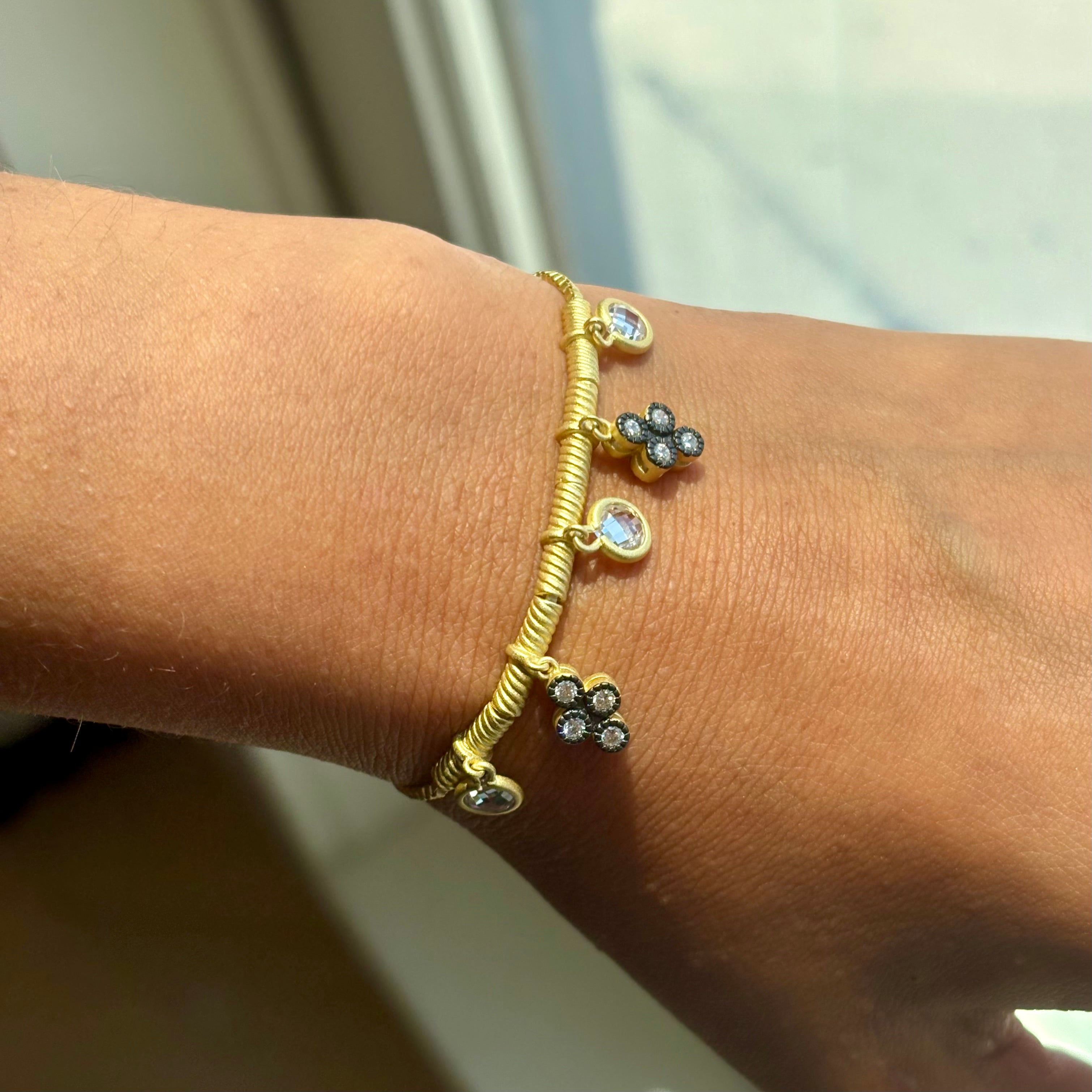Exclusive Noir Charm Slider Bracelet
