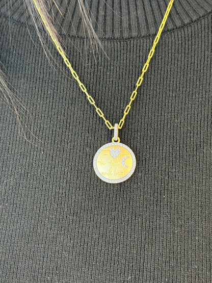 I Love You to the Moon and Back Necklace - FREIDA ROTHMAN