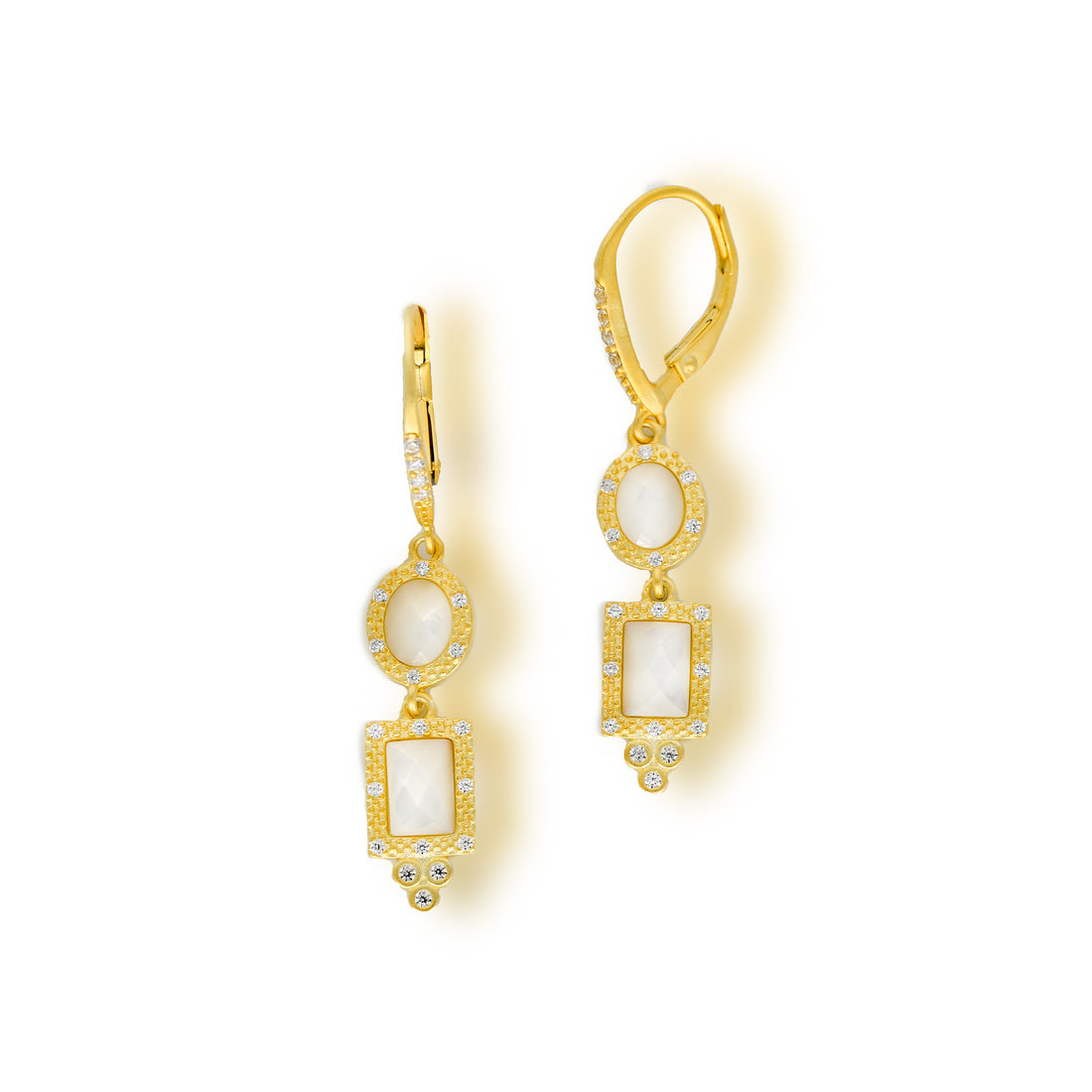 Imperial Mixed Shape Drop Earrings