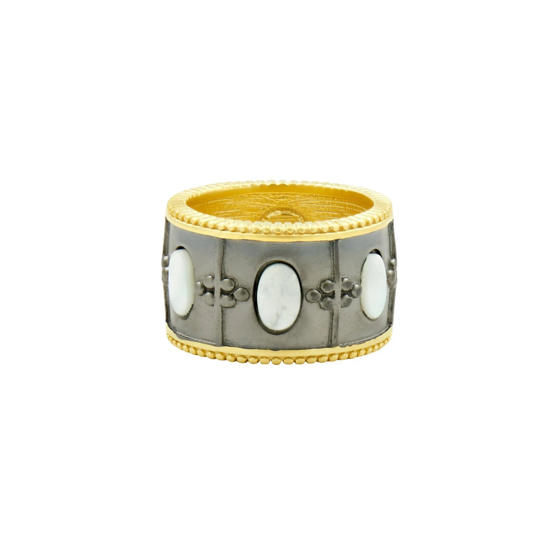 Imperial Mother of Pearl Wide Band Ring - FREIDA ROTHMAN