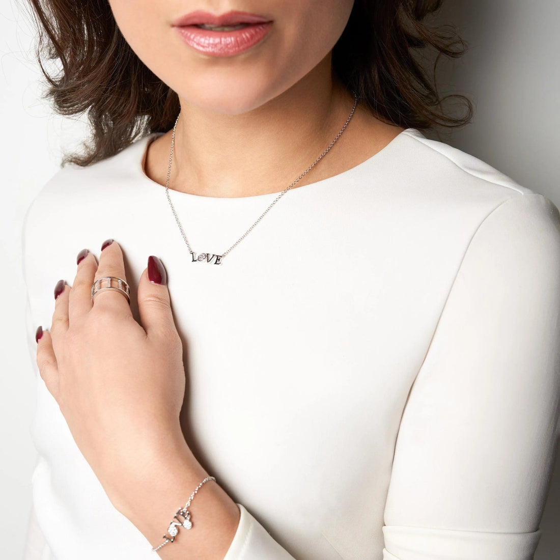 "LOVE" Horizontal Necklace - FREIDA ROTHMAN