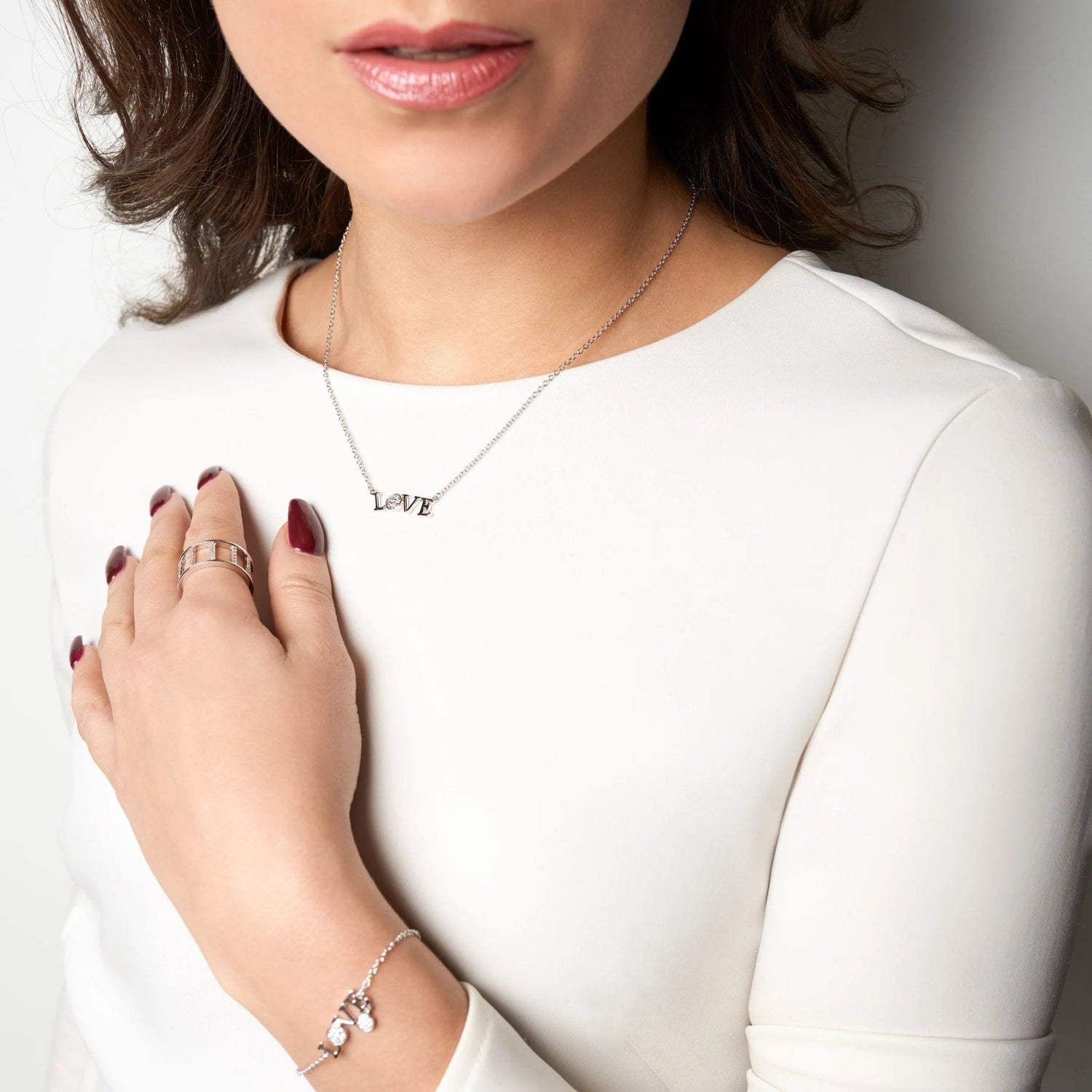 "LOVE" Horizontal Necklace - FREIDA ROTHMAN