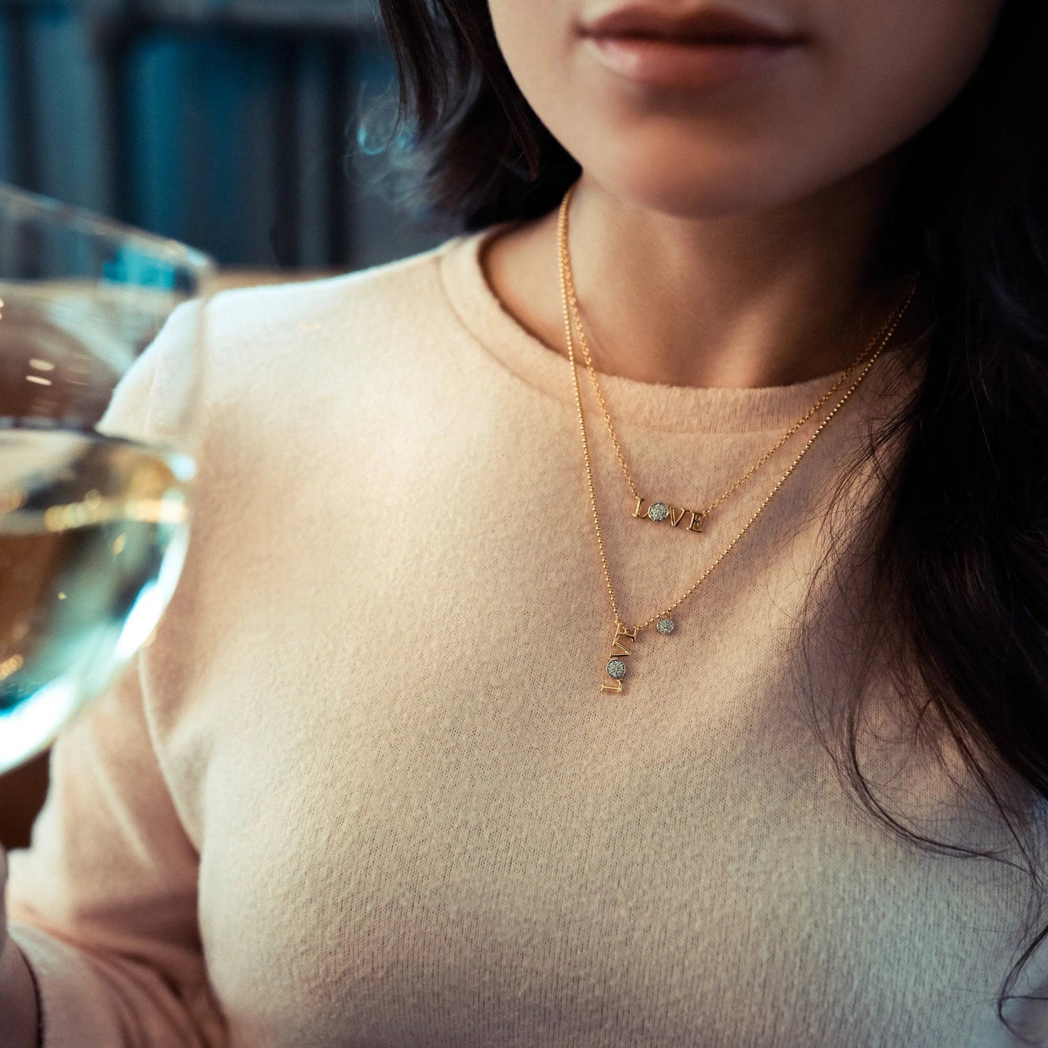 "LOVE" Horizontal Necklace - FREIDA ROTHMAN