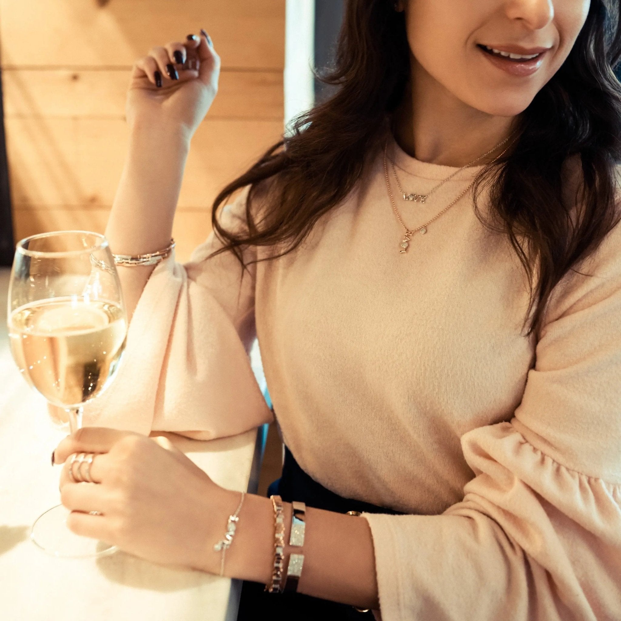 "LOVE" Horizontal Necklace - FREIDA ROTHMAN