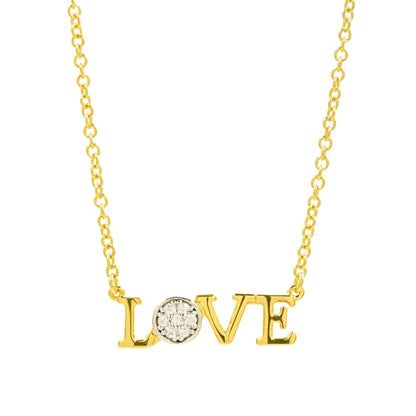 "LOVE" Horizontal Necklace - FREIDA ROTHMAN