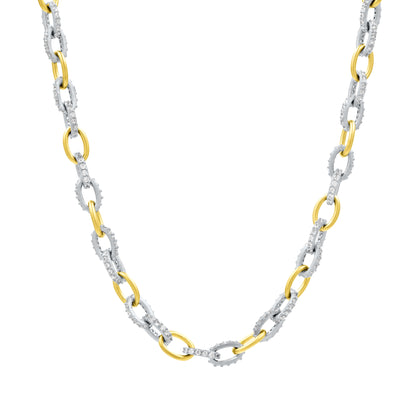 Alternating Chain Link Necklace - FREIDA ROTHMAN