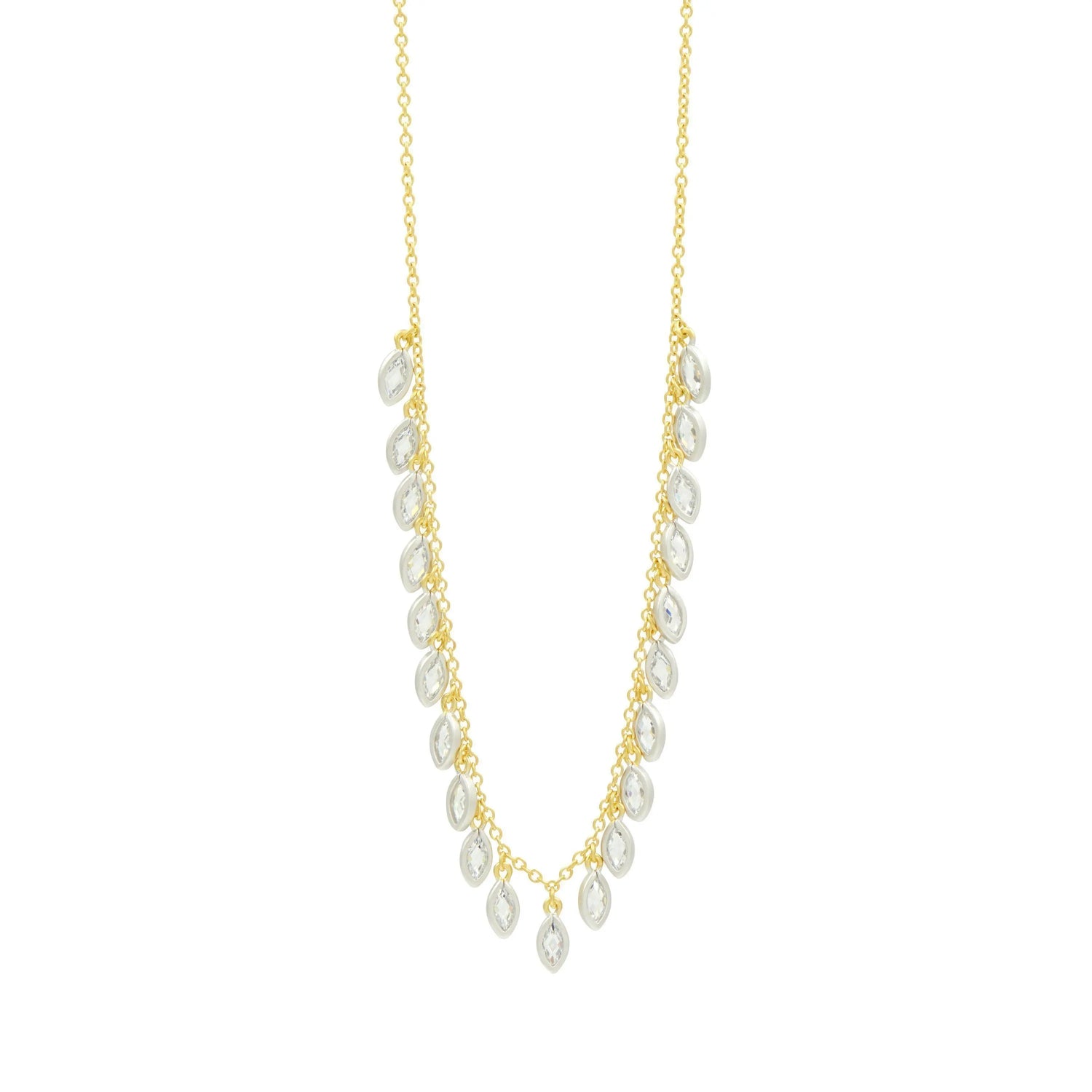Fleur Bloom Petal Fringe Necklace - FREIDA ROTHMAN