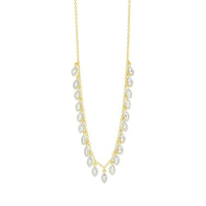 Fleur Bloom Petal Fringe Necklace - FREIDA ROTHMAN