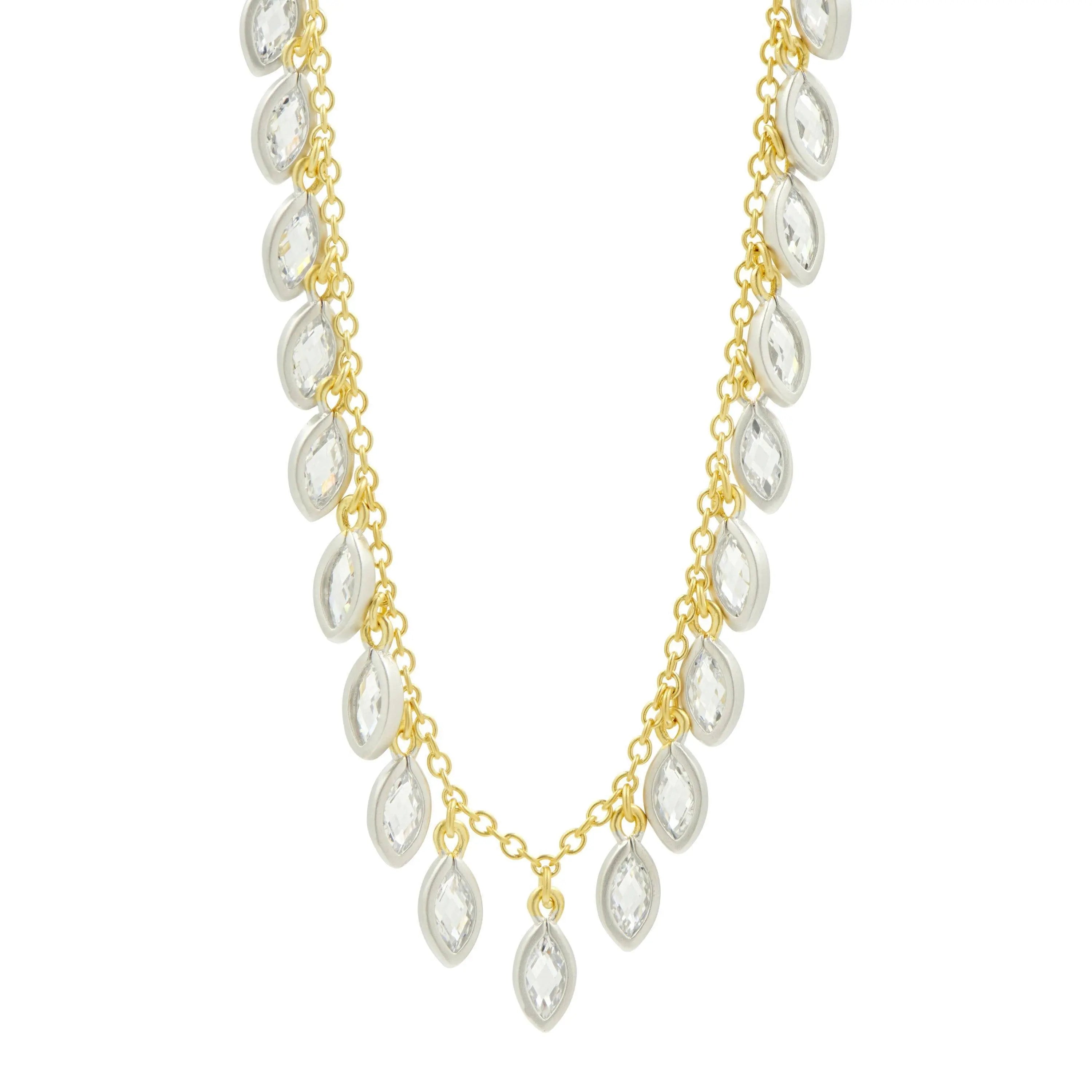 Fleur Bloom Petal Fringe Necklace - FREIDA ROTHMAN
