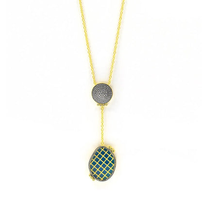  Baroque Blues Y-Neck Necklace FR Vault NECKLACE