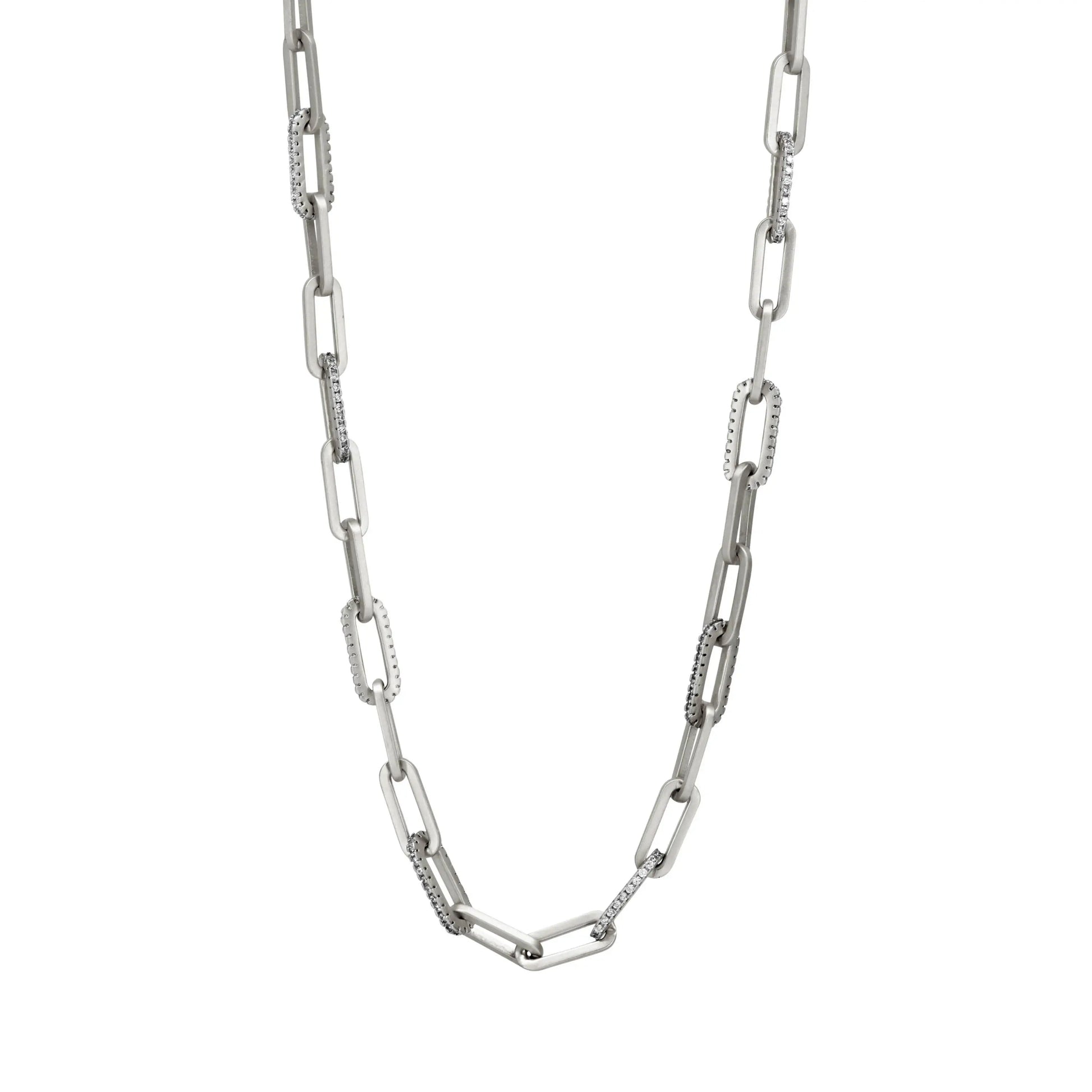  Coastal Chain Layering Link Necklace Industrial Finish NECKLACE