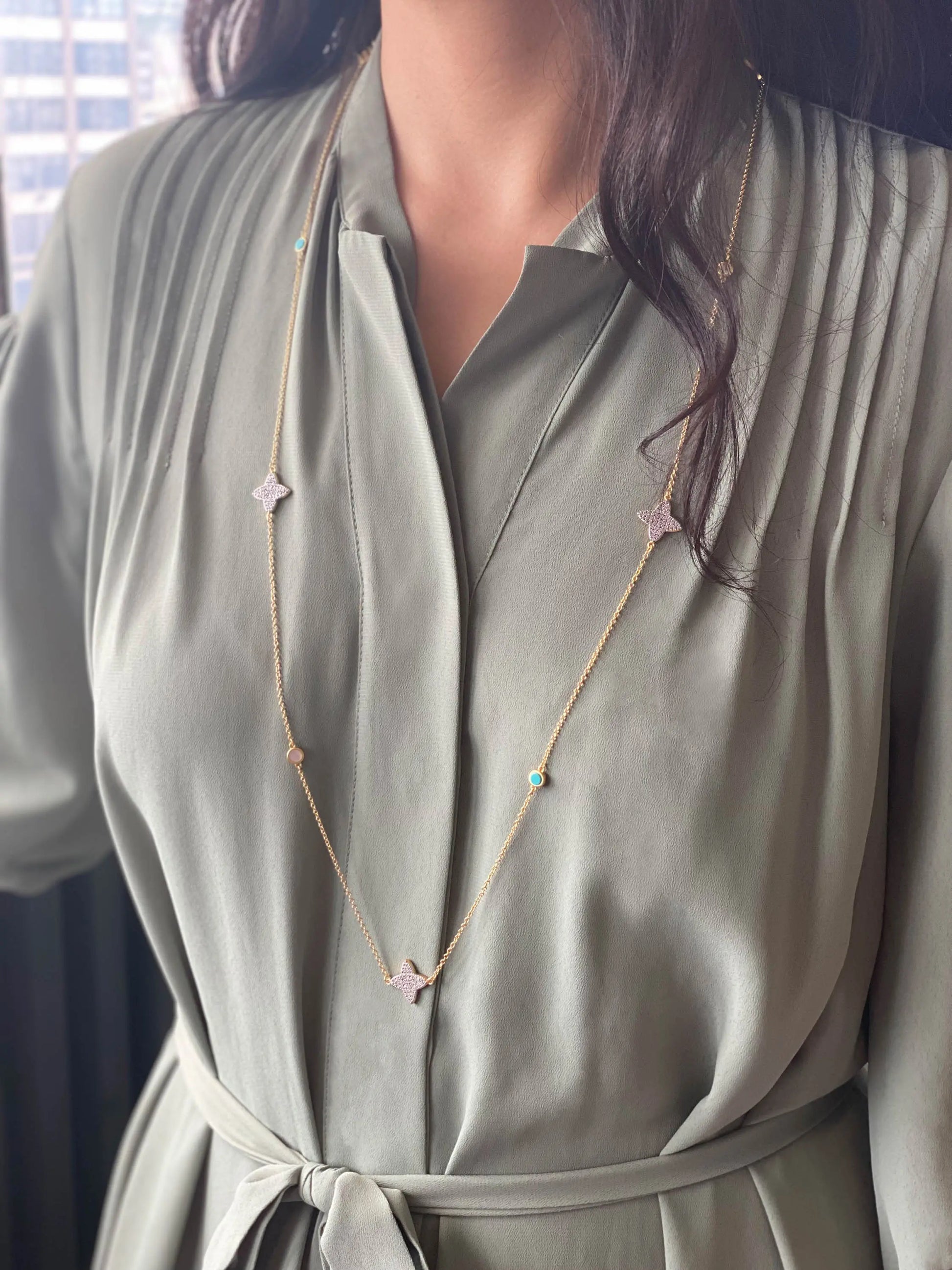  Coastal Clover Station Necklace FREIDA ROTHMAN NECKLACE