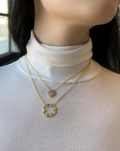  FREIDA ROTHMAN Open Pendant Necklace FR Vault NECKLACE