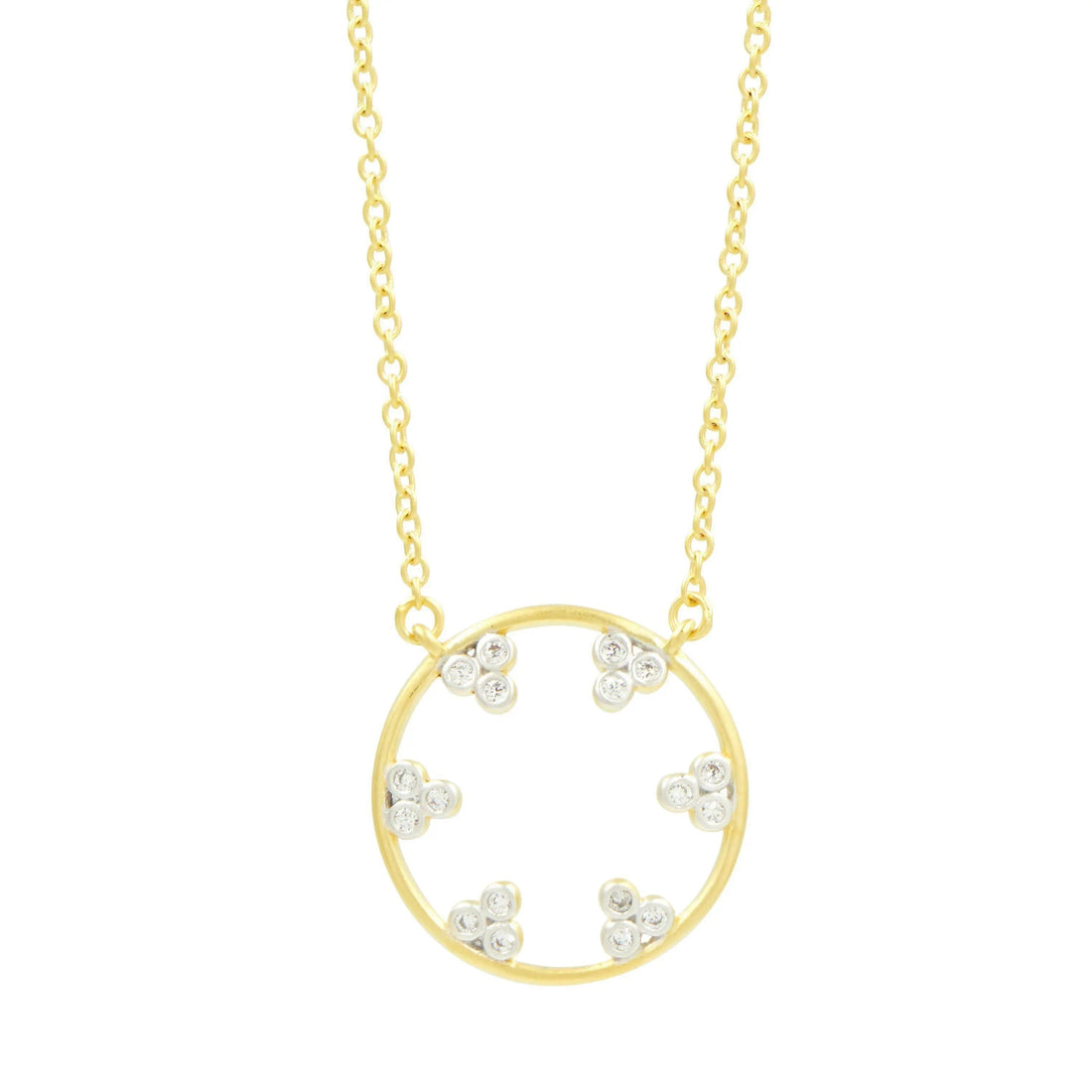 Fleur Bloom Open Pendant Necklace - FREIDA ROTHMAN