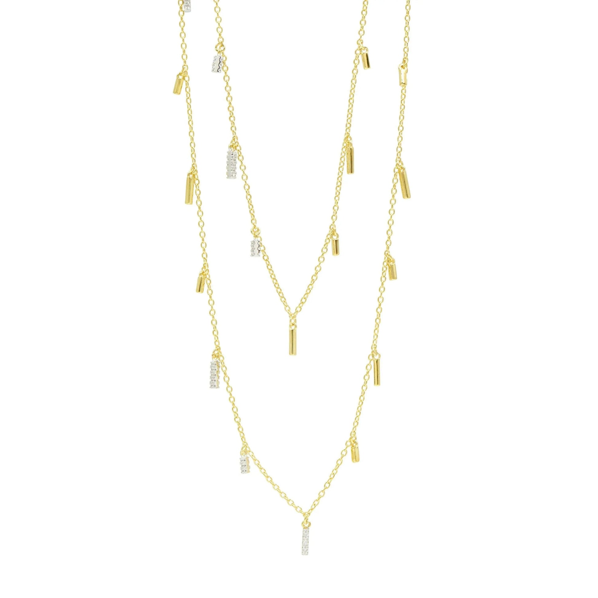 Radiance 60" Droplet Station Necklace - FREIDA ROTHMAN