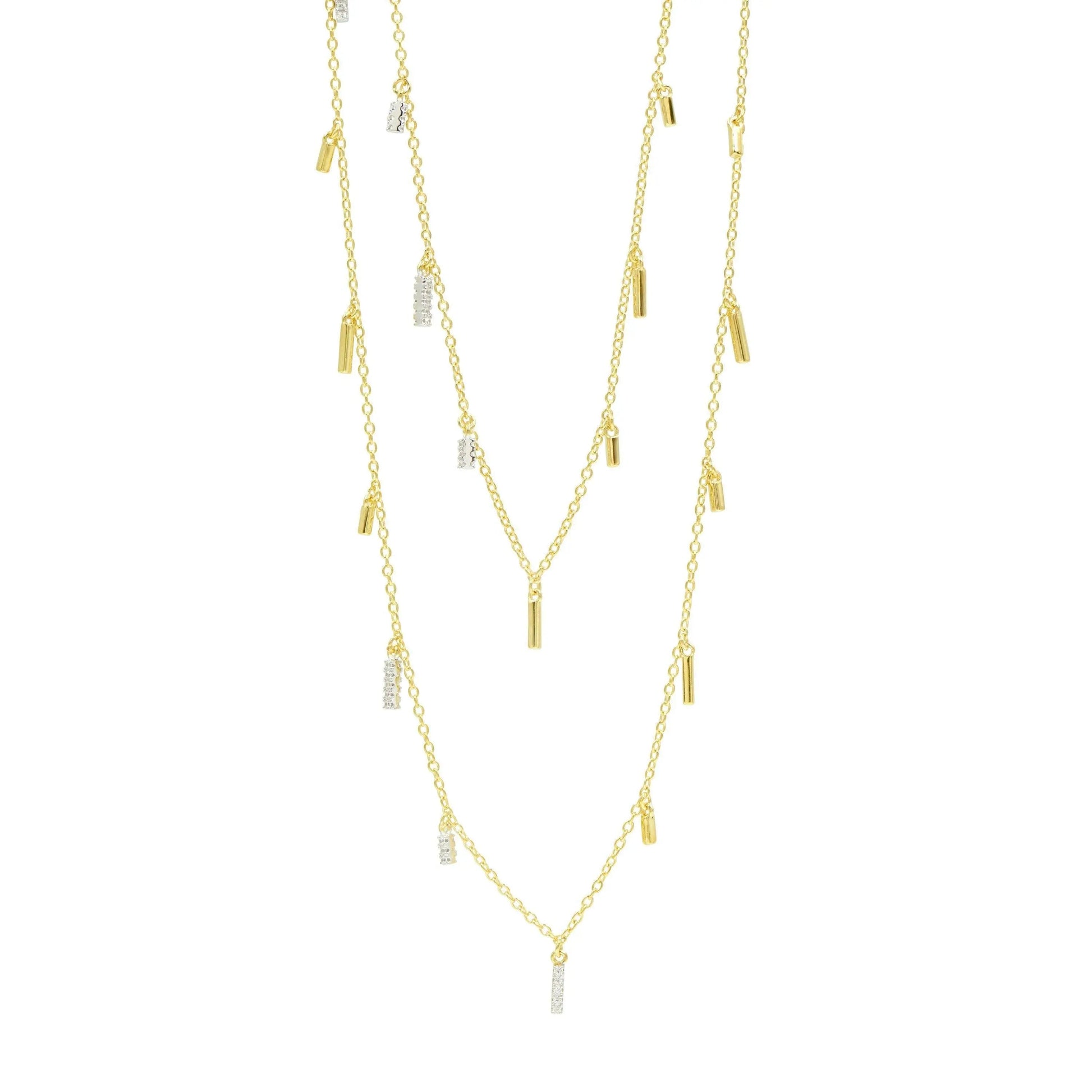 Radiance 60" Droplet Station Necklace - FREIDA ROTHMAN