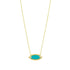 Fleur Bloom EMPIRE Turquoise Pendant Necklace - FREIDA ROTHMAN