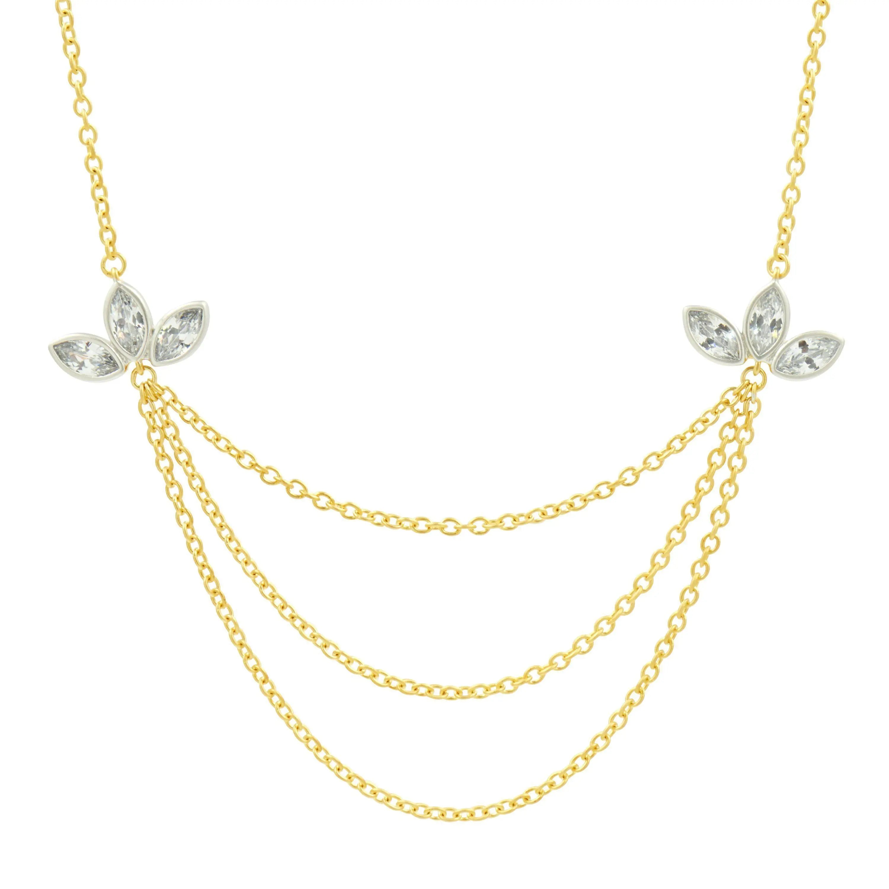 Fleur Bloom Layered Necklace - FREIDA ROTHMAN