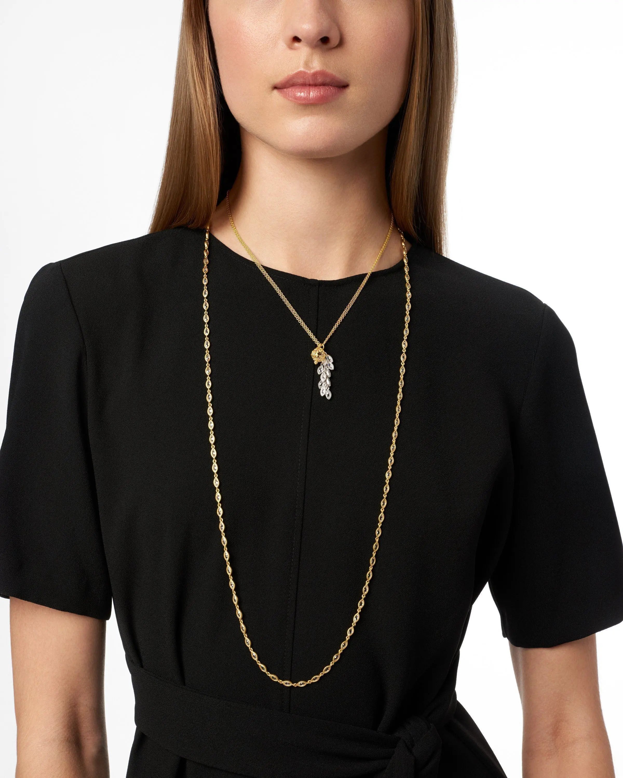 Fleur Bloom Petal Long Strand Necklace - FREIDA ROTHMAN