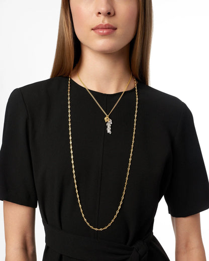 Fleur Bloom Petal Long Strand Necklace - FREIDA ROTHMAN