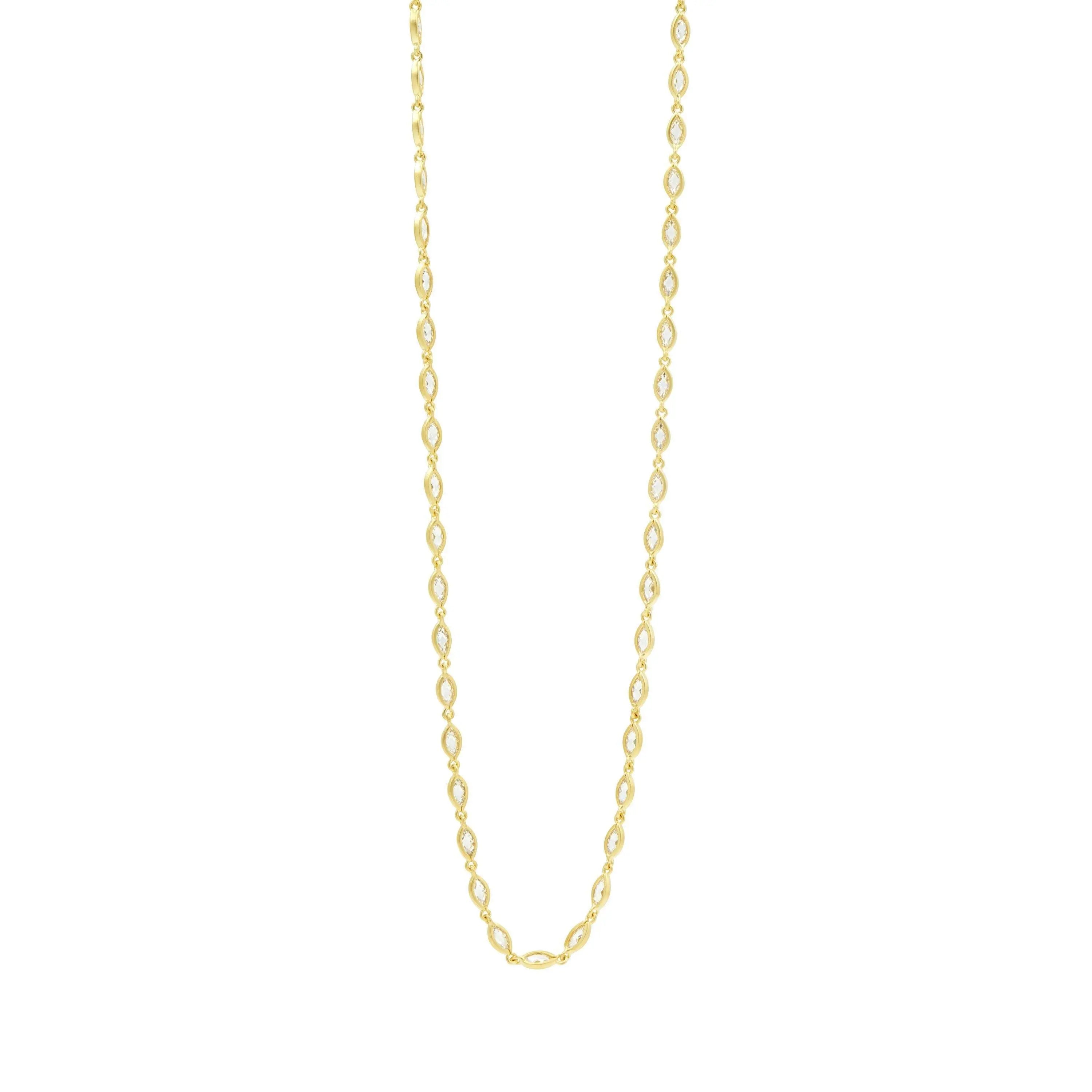 Fleur Bloom Petal Long Strand Necklace - FREIDA ROTHMAN