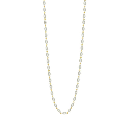 Fleur Bloom Petal Long Strand Necklace - FREIDA ROTHMAN