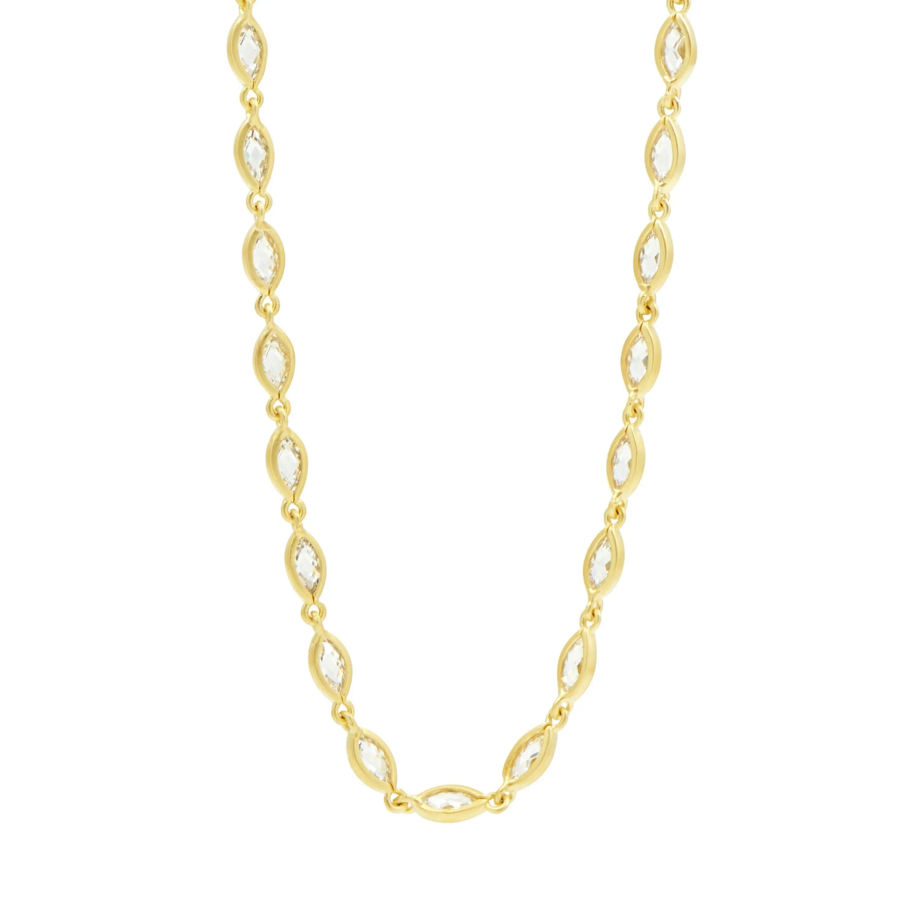 Fleur Bloom Petal Long Strand Necklace - FREIDA ROTHMAN
