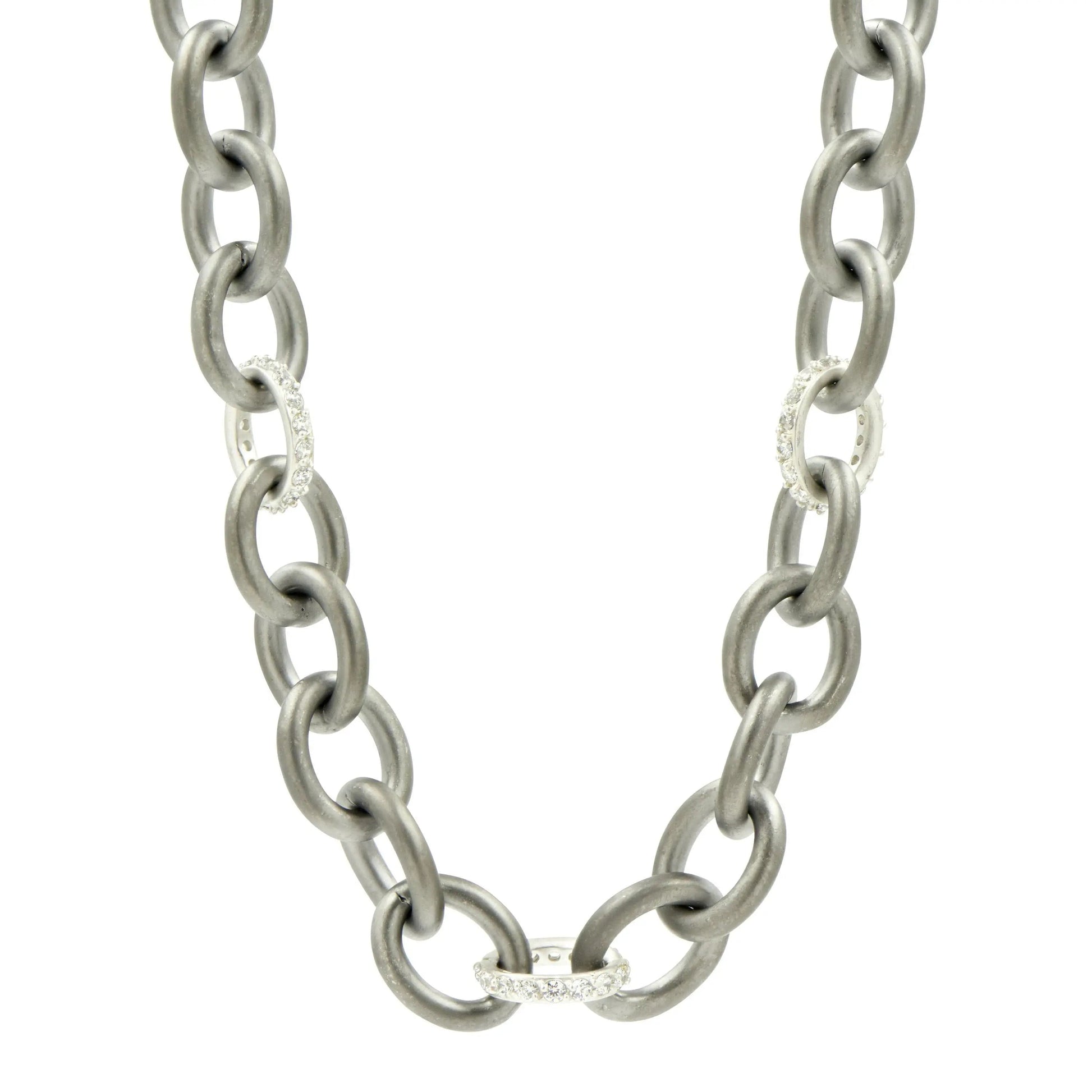 SilverBlackReverse Freida's Favorite Chunky Link Toggle necklace Signature NECKLACE