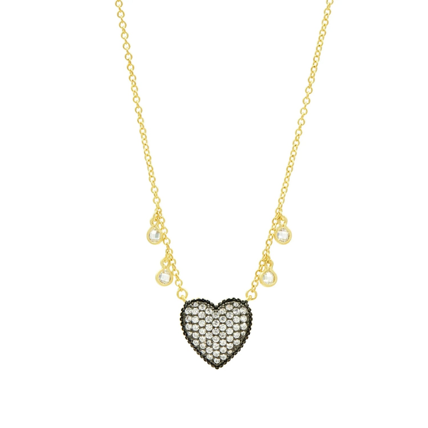 From the Heart Pavé Necklace - FREIDA ROTHMAN