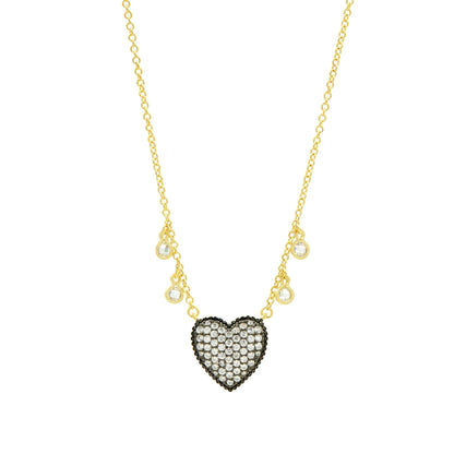 From the Heart Pavé Necklace - FREIDA ROTHMAN