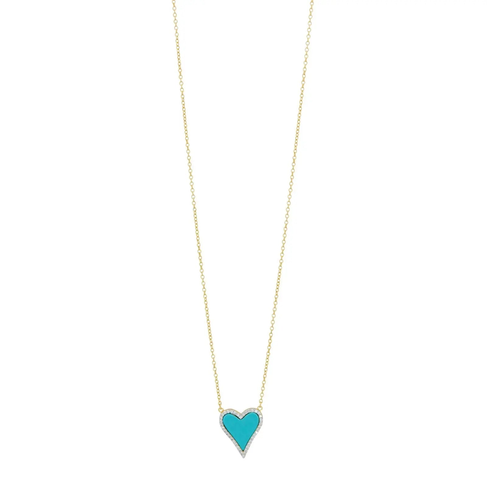Turquoise From the Heart Pendant The LOVE Collection NECKLACE