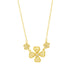 14KGoldonSterlingSilver Harmony Flower Pendant Necklace FR Vault NECKLACE