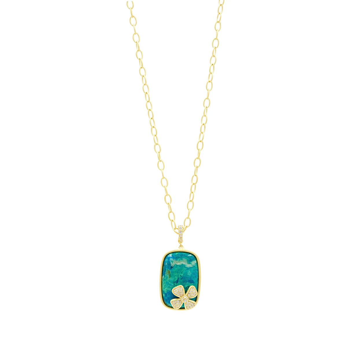  Harmony Large Stone Pendant Necklace FR Vault NECKLACE