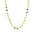 3614KGoldonSterlingSilver Imperial Blue Long Strand Necklace FR Vault NECKLACE