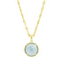Blue Stone Single Pendant Necklace
