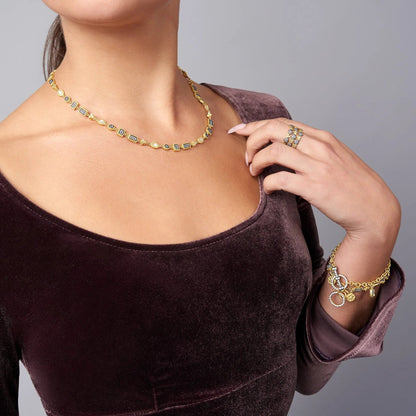Imperial Pav̩é and Mother of Pearl Necklace - FREIDA ROTHMAN