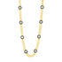  Industrial Finish Flat Chain Link Station Necklace Industrial Finish NECKLACE